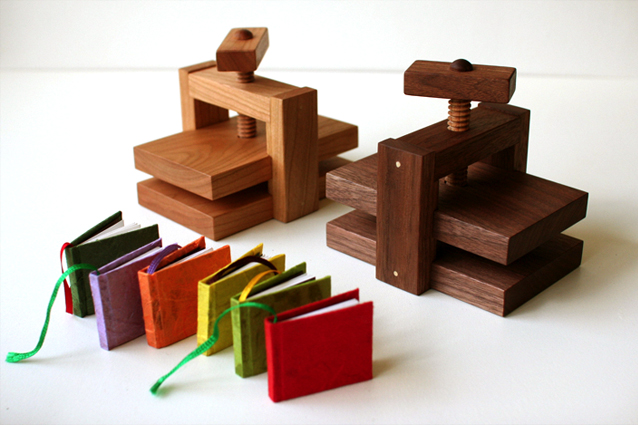 豆本用木製ミニプレス