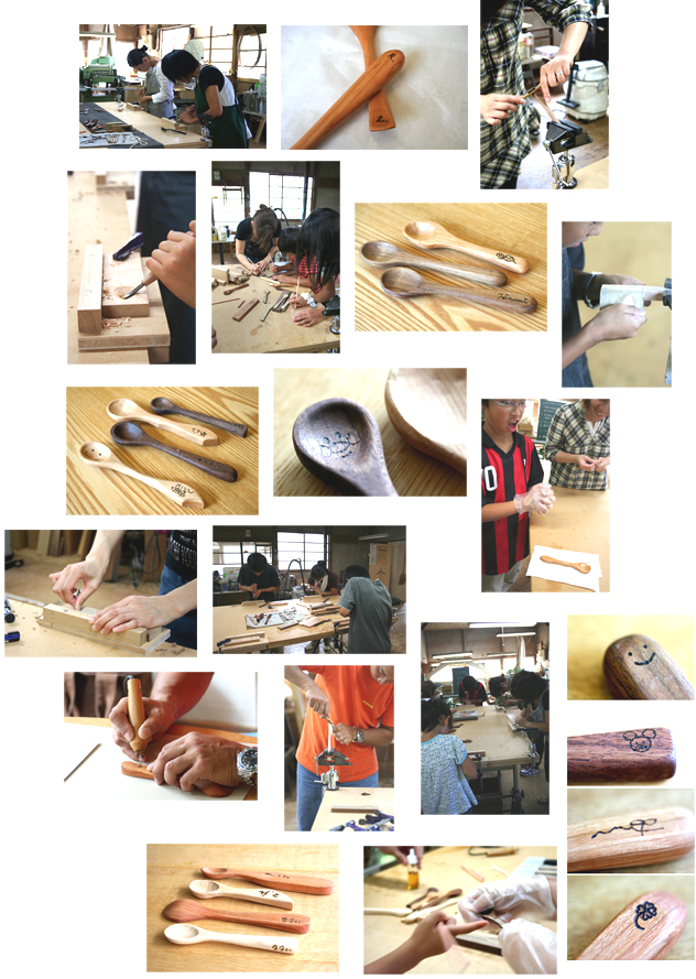 木のスプーン作りワークショップ