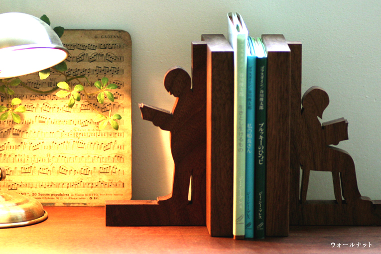 ウォールナット　ブックエンド