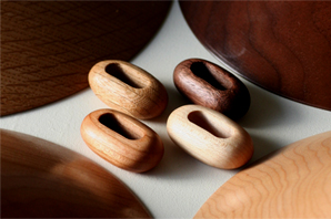 木のランプシェード